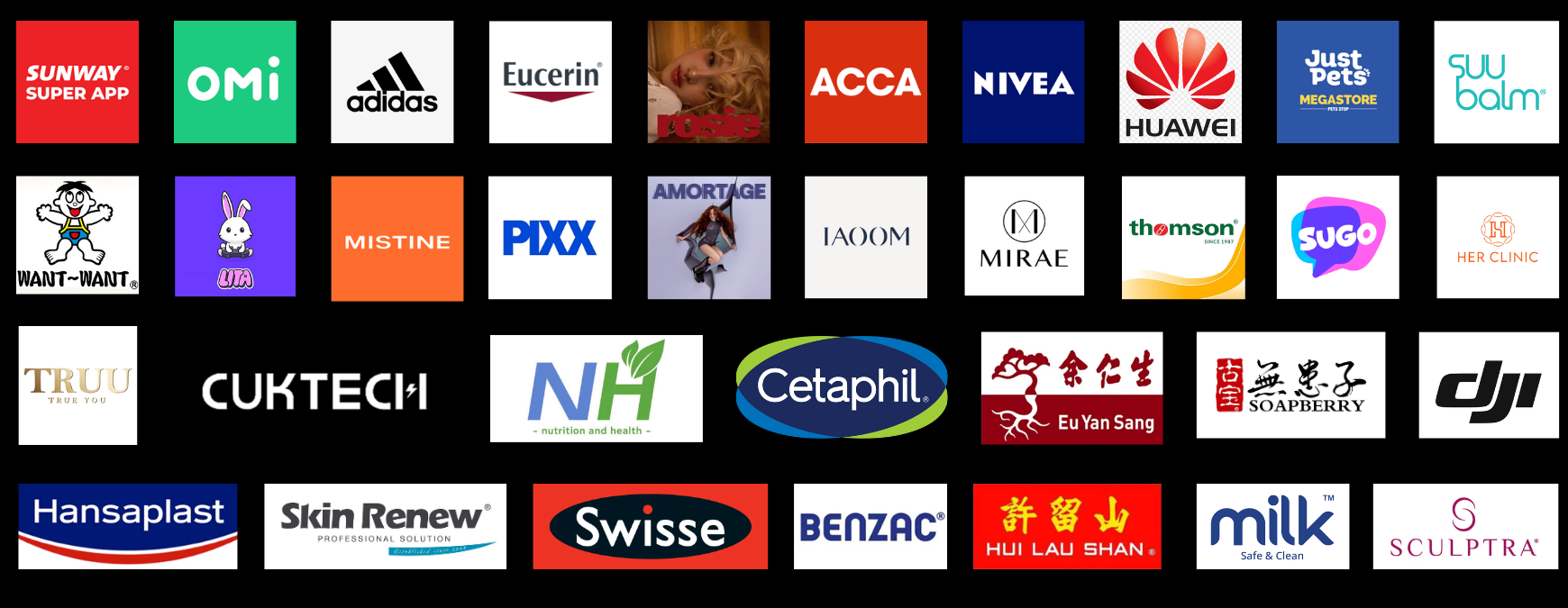MILK Marketing client logos