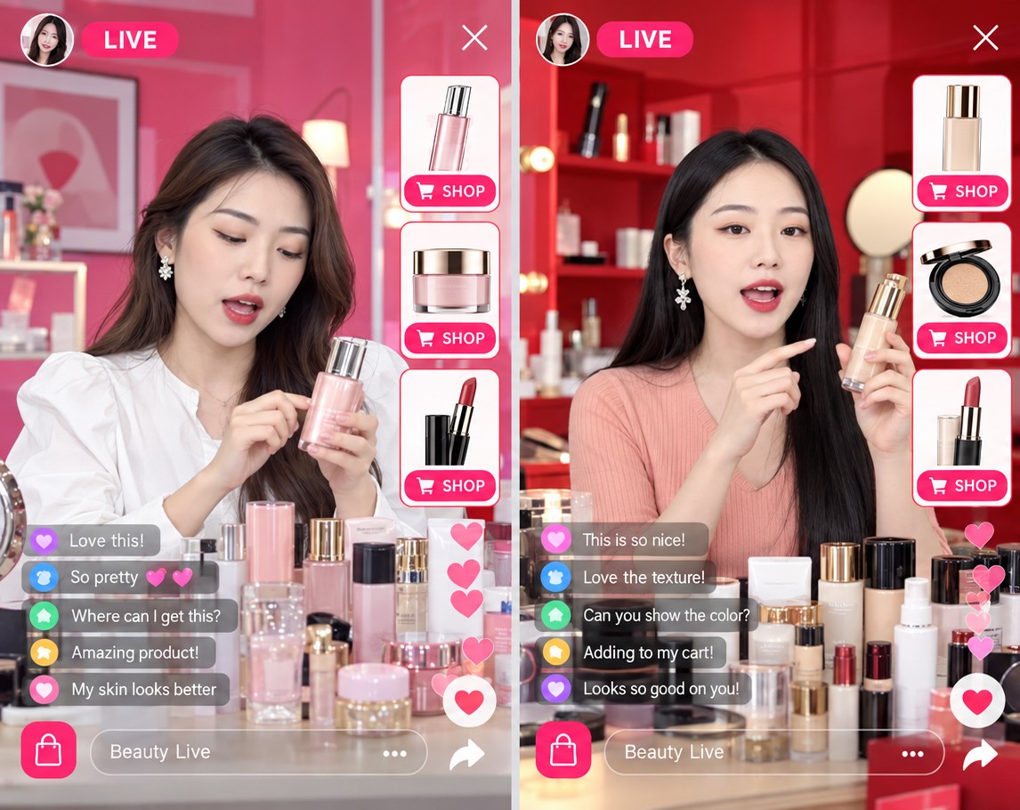Creator-led product demonstration and live commerce campaign